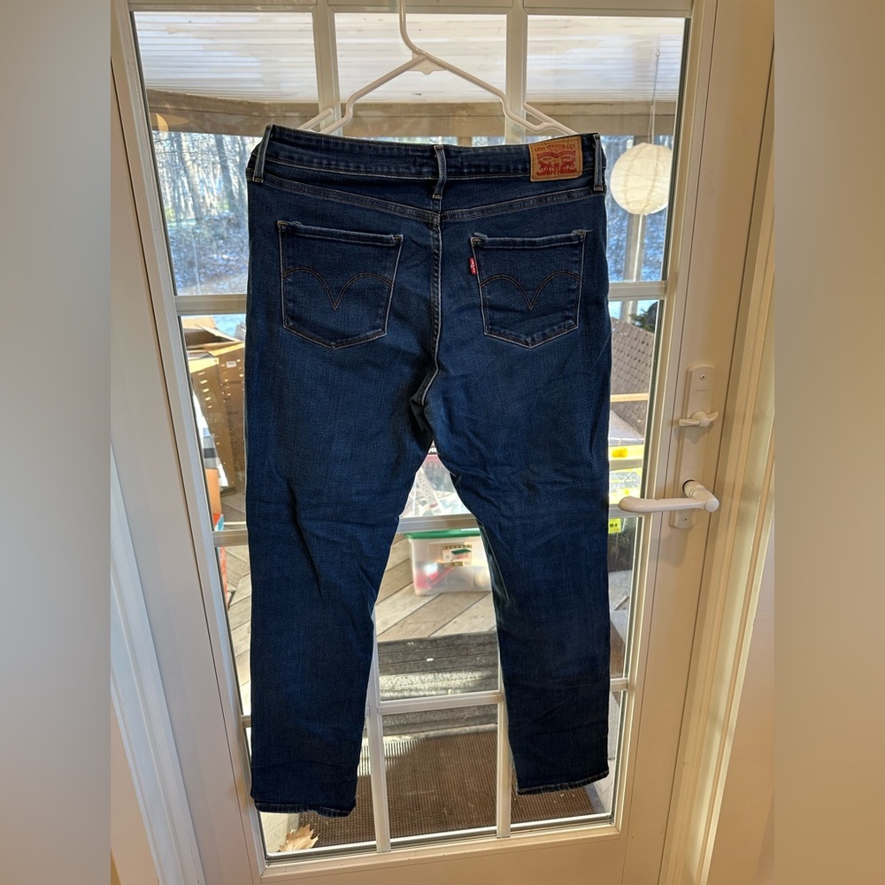 Levi's Women's Skinny Jeans - Dark Blue - Picture 2 of 6
